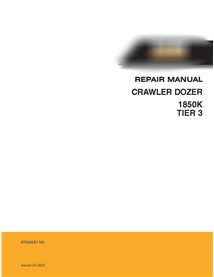 Manual de reparación de la topadora sobre orugas Case 1850K Tier 3