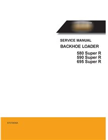 Manual de serviço da retroescavadeira Case 580, 590, 695 Super R