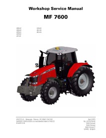 Massey Ferguson 7614 / 7615 / 7616 / 7618 / 7619 / 7620 / 7622 / 7624 / 7626 tractor workshop service manual - Massey Ferguso...