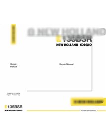 New Holland E135BSR excavator repair manual