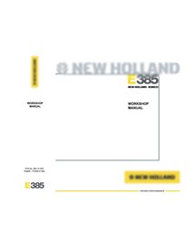 Manual de taller de la excavadora New Holland E385