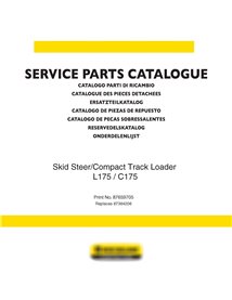 New Holland L175, C175 skid loader parts catalog