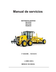 Manual de serviço da motoniveladora New Holland RG140.B - RG200.B