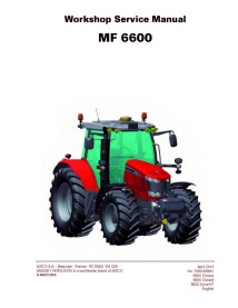 Massey Ferguson 6612/6613/6614/6615/6616 manuel de service d'atelier de tracteur - Massey-Ferguson manuels - MF-7060837