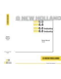 Manual de reparación de excavadoras New Holland MH6.6 / MH8.6
