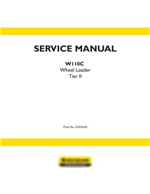 Manual de servicio de la cargadora de ruedas New Holland W110C