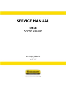 Manual de serviço da escavadeira de esteira New Holland E485C