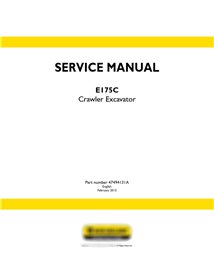 New Holland E175C crawler excavator service manual