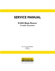 New Holland E160C Blade Runner crawler excavator service manual
