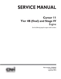 New Holland Cursor 11 engine service manual