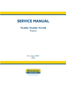 Manuel d'entretien du tracteur New Holland T4.55S / T4.65S / T4.75S