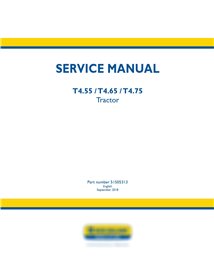 New Holland T4.55 / T4.65 / T4.75 tractor service manual