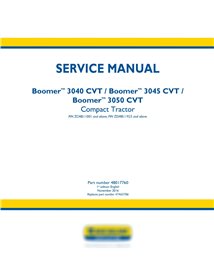 Manual de servicio del tractor compacto New Holland Boomer 3040/3045/3050 CVT