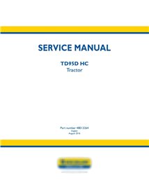 Manual de serviço do trator New Holland TD95D HC
