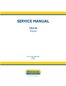 New Holland TD3.50 tractor service manual