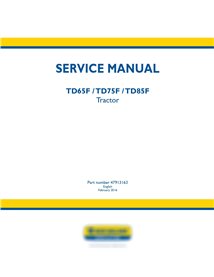 Manual de servicio del tractor New Holland TD65F / TD75F / TD85F