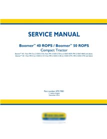 Manual de serviço do trator compacto New Holland Boomer 40/50 ROPS