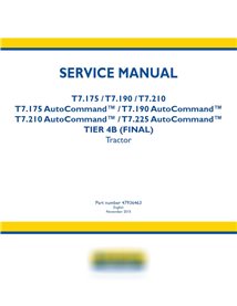 New Holland T7.175 / T7.190 / T7.210 / T.225 AutoCommand tractor service manual