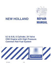 Manual de reparo do motor New Holland 8.3 e 9.0 6 cilindros, 24 válvulas