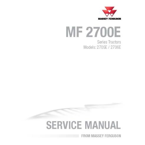 Manual de servicio del taller del tractor Massey Ferguson 2705E / 2706E - Massey Ferguson manuales