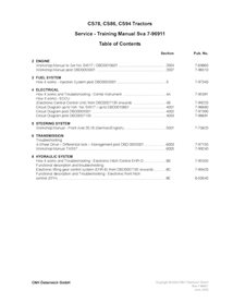 Case Ih CS78 / CS86 / CS94 tractor service manual