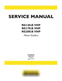 Manual de servicio de la motoniveladora New Holland RG140.B / RG170.B / RG200.B VHP