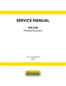 Manual de servicio de la excavadora de ruedas New Holland WE150B