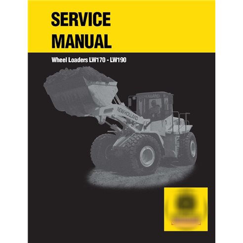 Manual de serviço da carregadeira de rodas New Holland LW170 / LW190