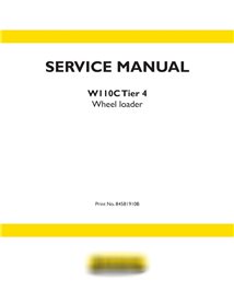 Manual de servicio de la cargadora de ruedas New Holland W110C Tier 4
