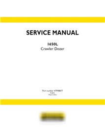 Manual de servicio de la topadora sobre orugas New Holland 1650L