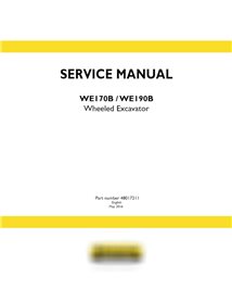 New Holland WE170B / WE190B wheeled excavator service manual