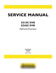 Manual de serviço da escavadeira de esteira New Holland E215C ECO / E245C ECO