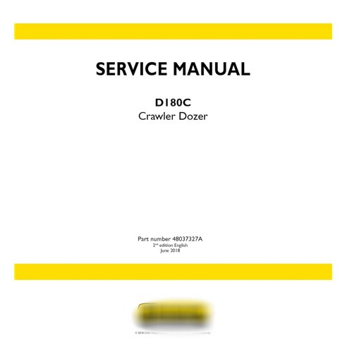 New Holland D180C crawler dozer service manual