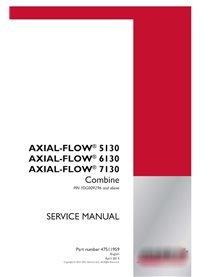 Case IH Axial-Flow 5130, 6130, 7130 combine pdf service manual