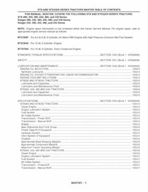 Manuel d'entretien du tracteur Case IH STX 280-530, Steiger 280-535 PDF