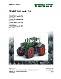 Fendt 800 - 822/824/826/828 manual de servicio del taller del tractor francés - Fendt manuales - FENDT-72655399