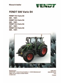 Fendt 500-512/513/514/516 manual de servicio del taller del tractor francés - Fendt manuales