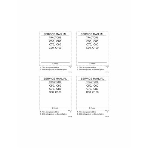 Case IH C50, C60, C70, C80, C90, C100 tractor pdf repair manual 