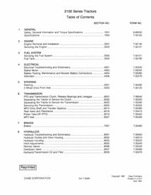 Case IH 2120, 2130, 2140, 2150 tractor pdf manual de reparación