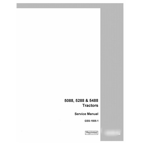 Case IH 5088, 5288, 5488 tractor pdf repair manual 