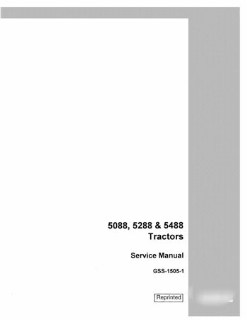 Case IH 5088, 5288, 5488 tractor pdf repair manual 