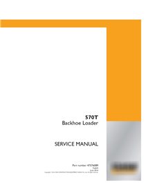 Case 570T backhoe loader pdf service manual 