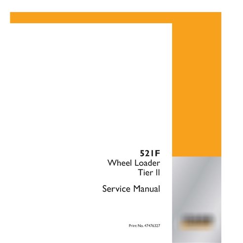 Case 521F Tier 2 wheel loader pdf service manual 
