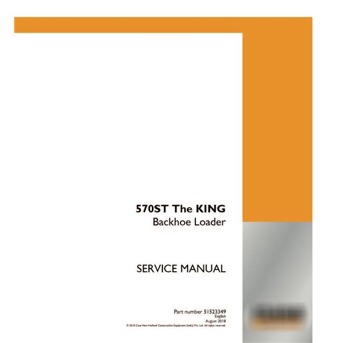 Case 570ST The KING backhoe loader pdf service manual 