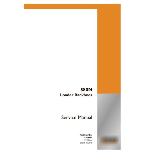 Case 580N backhoe loader pdf service manual 