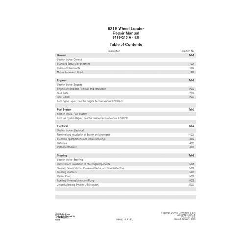 Case 521E loader pdf service manual 