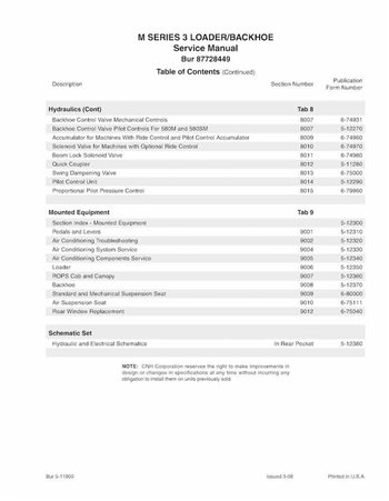 Case 580M, 580SM, 590 Super M+ Series 3 backhoe loader pdf service manual