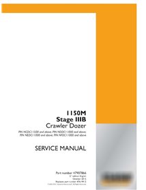 Dozer sobre orugas Case 1150M Stage IIIB pdf manual de servicio