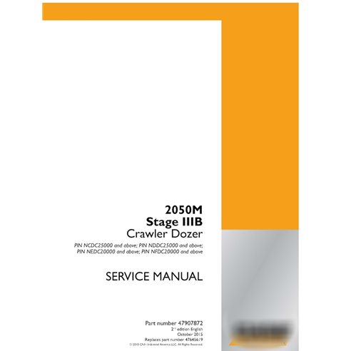 Case 2050M Stage IIIB crawler dozer pdf service manual 