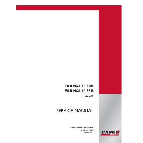 Case IH Farmall 30B, 35B tractor compacto manual de servicio PDF - Caso IH manuales - CASE-84542385